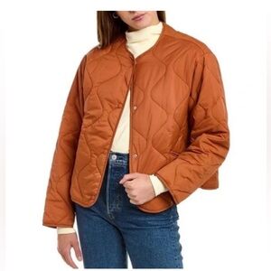 ASTR clay/rust quilted coat (excellent condition)